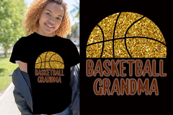 Basketball Grandma Glitter Valentine SVG