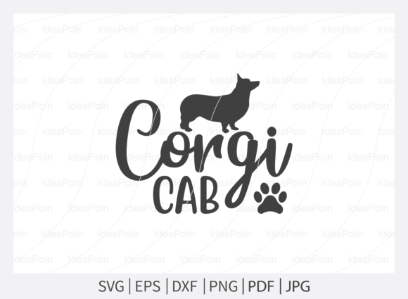 Corgi Cab & Corgi Mom SVG Set