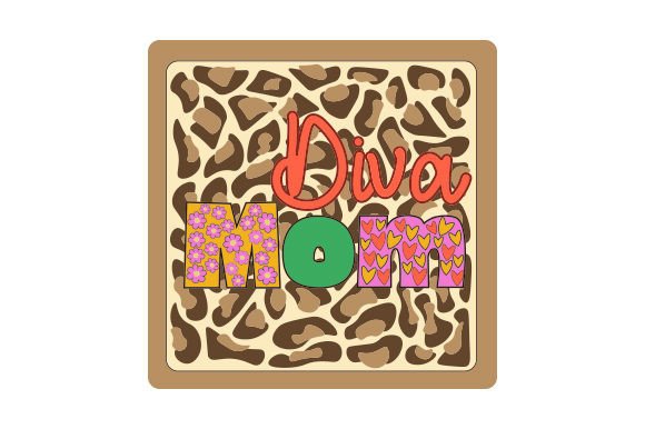 Junk Journal Sticker - Diva Mom