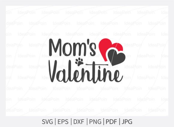 Mom’s Valentine SVG, Dog Bandana SVG Bun