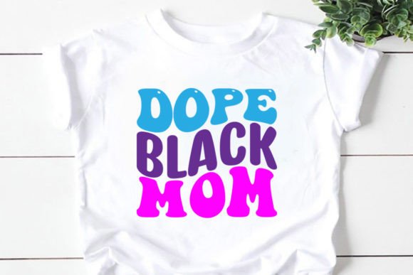 Retro Dope Black Mom SVG
