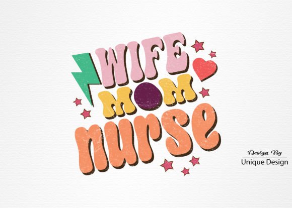Retro Nurse Quote PNG Sublimation