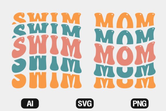 Swim Mom SVG Cut File