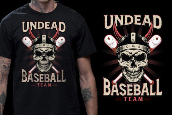 Undead Baseball Custom T-shirt Design
