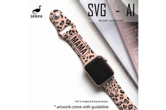 Valentine’s Watch Band SVG Template